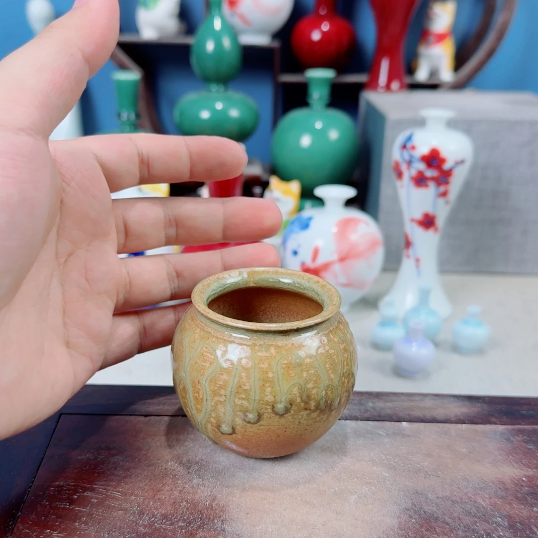 陶瓷手工小花器摆件
