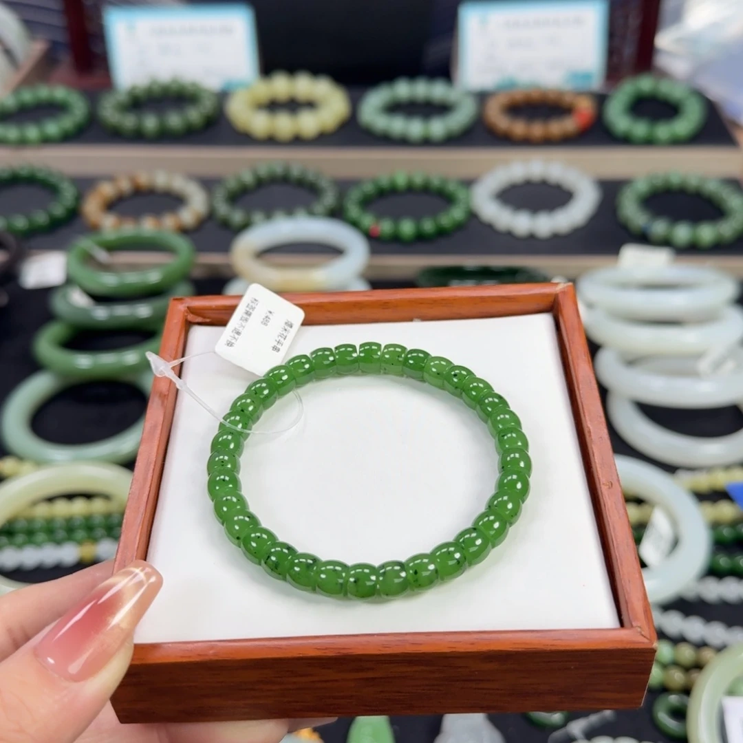 和田玉未镶嵌手链