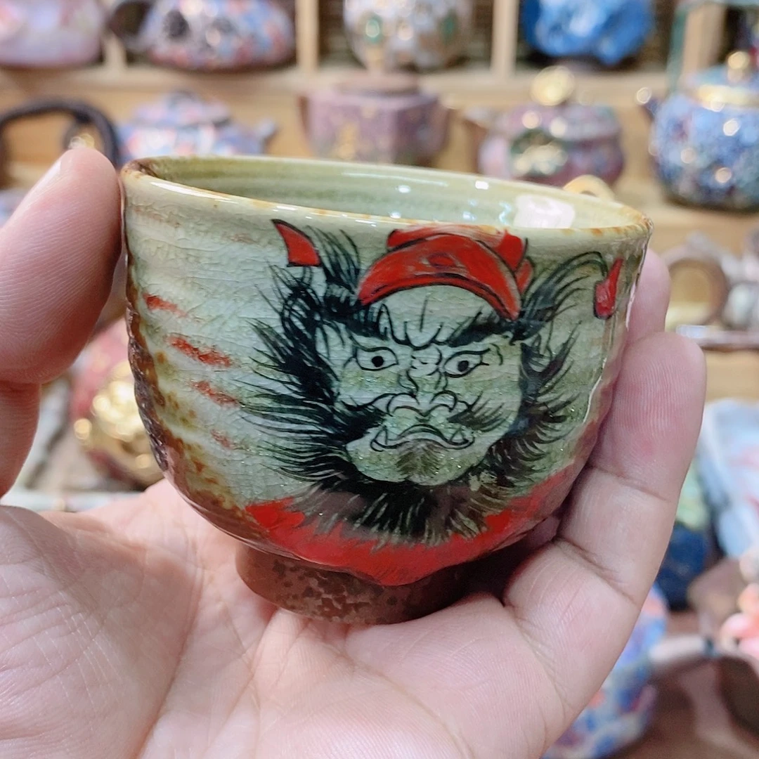 粗陶志野柴烧茶器