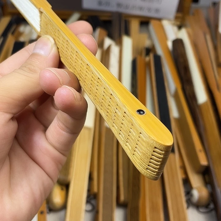 苏***司扇子纯手工玉竹小圆头翻轮95-16-2.0