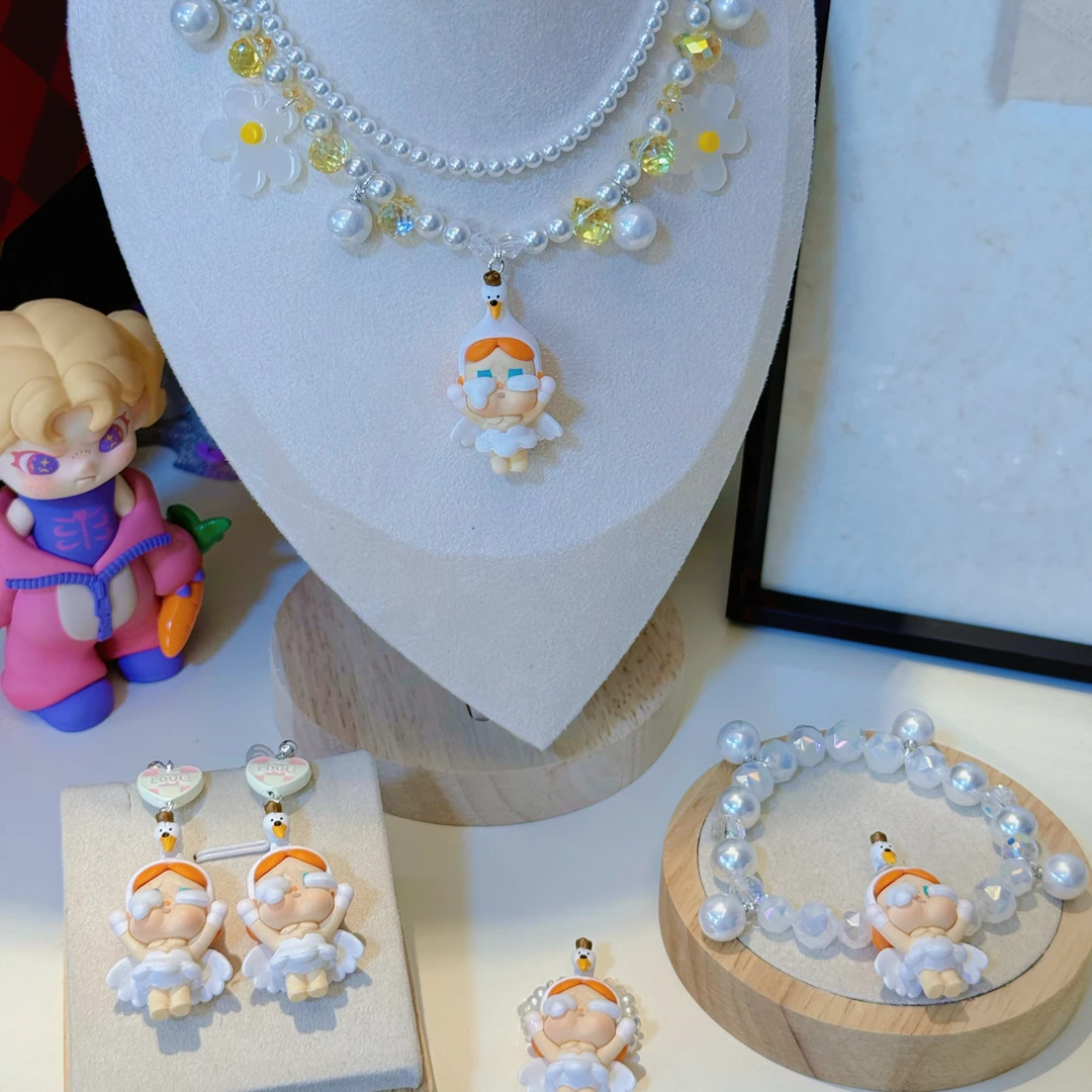 非金属树脂耳饰 46879小天鹅哭娃项链手链戒指耳钉挂链