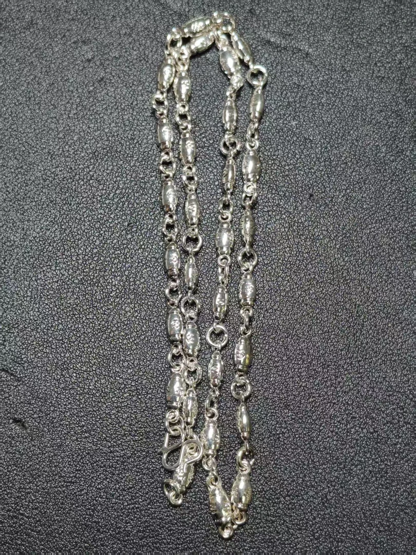 纯箔轻奢原创款转运珠项链qq10162