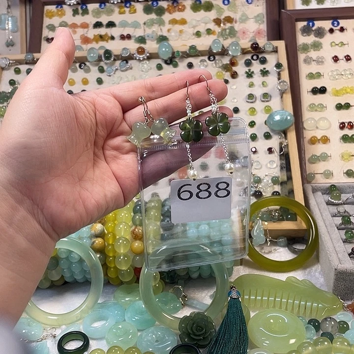 锆石纯铜925银耳环