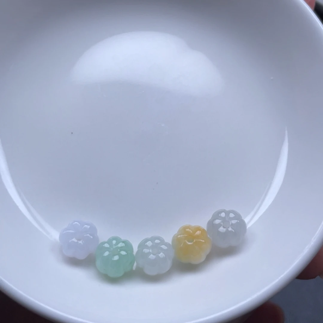 翡翠未镶嵌颈饰南瓜珠卡7