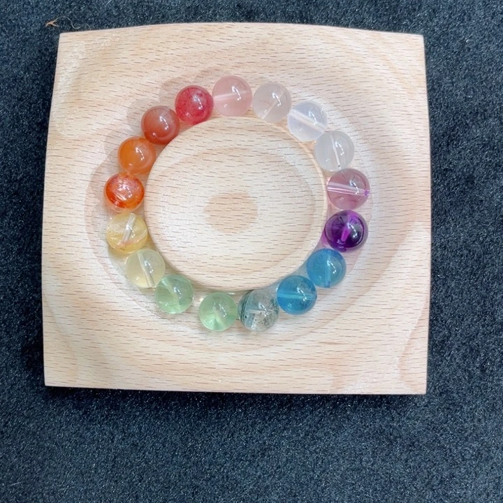 水晶手链未镶嵌哈**魚水晶手串手链