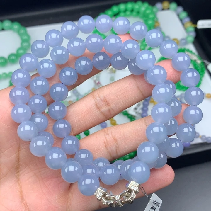 翡翠未镶嵌毛衣链