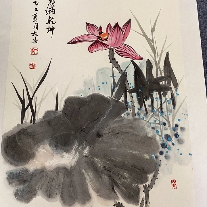 国画纯手绘写意画作43*63