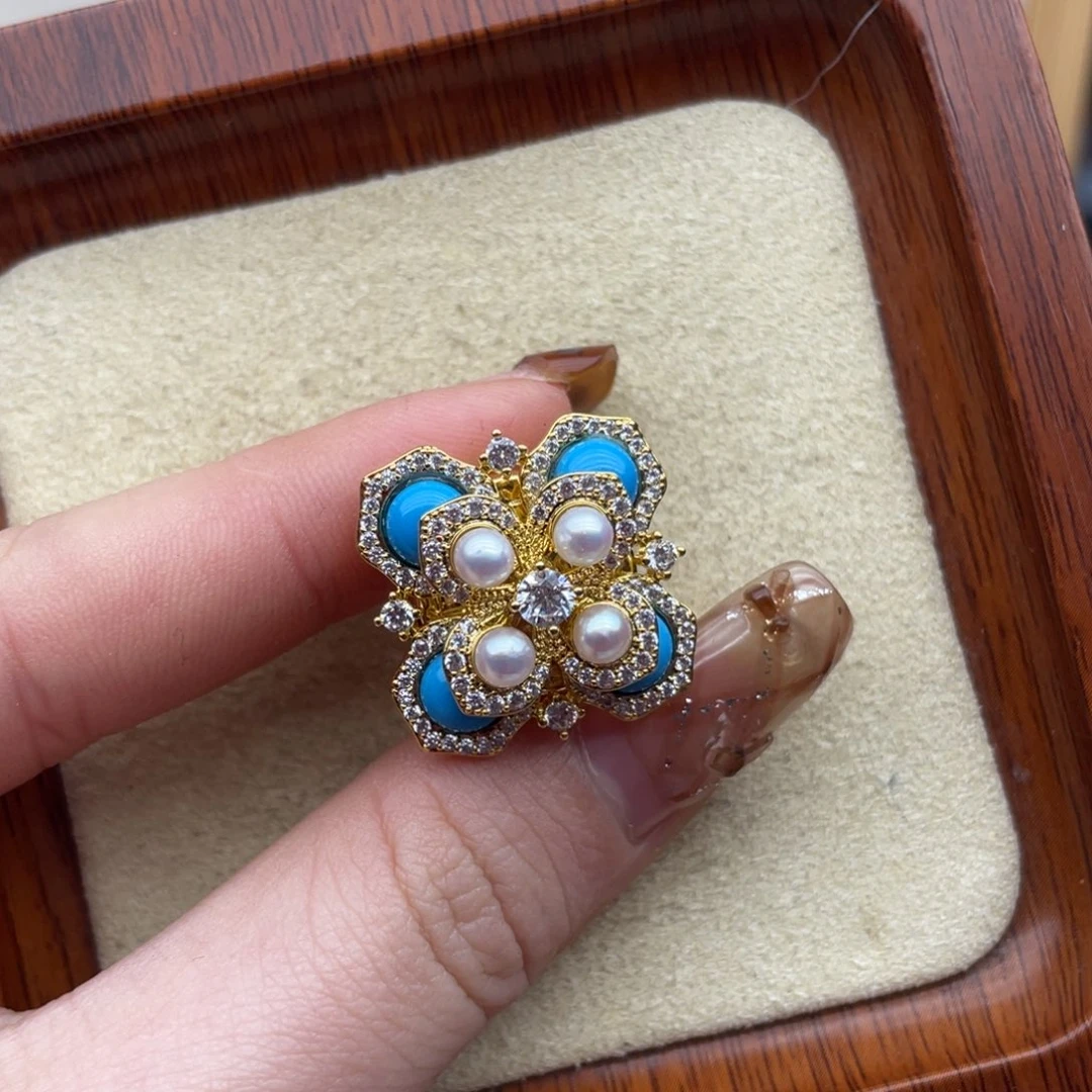 胸饰未镶嵌淡水珍珠C12