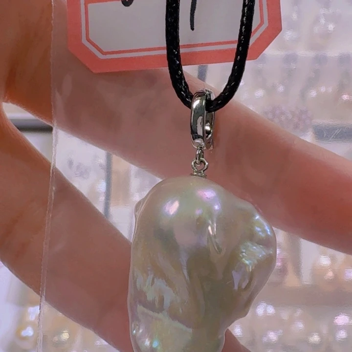 颈饰淡水珍珠银S925镶嵌