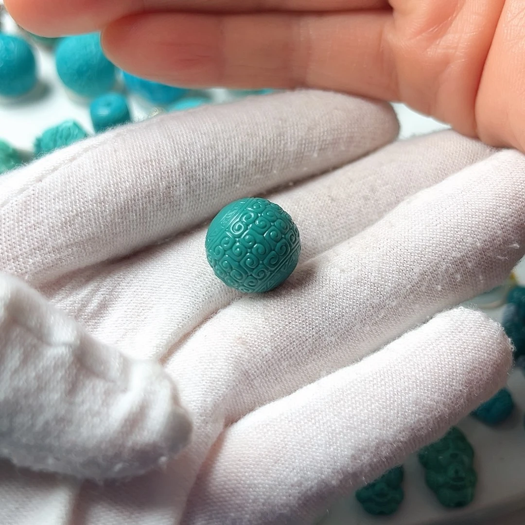 天***雪绿松石未镶嵌配饰