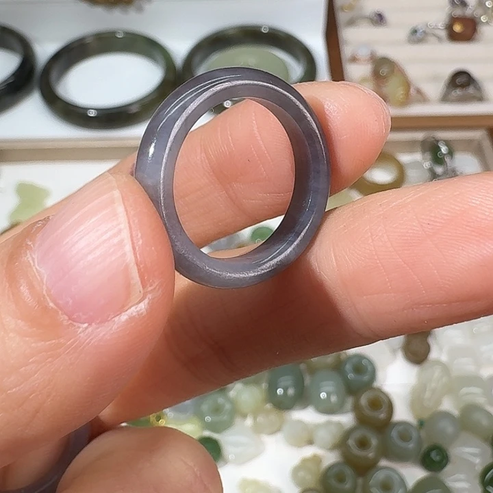和田玉未镶嵌戒指16.3内径