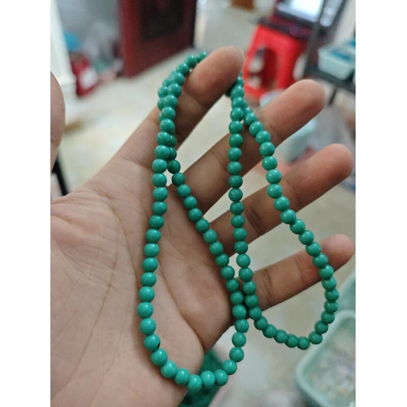 B46  果冻绿三圈6mm