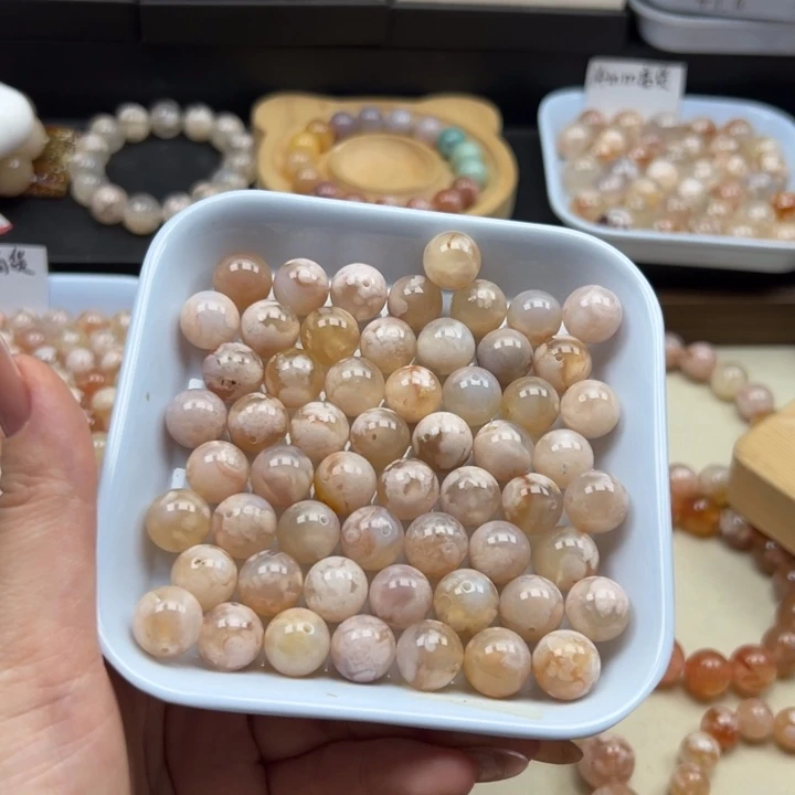 玛瑙/玉髓未镶嵌手链5毛11mm 122克