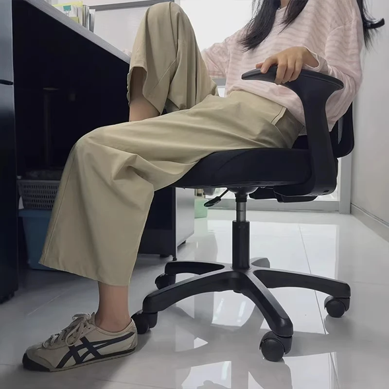 卡其色亚麻休闲裤女夏季薄款胖妹妹mm高腰显瘦百搭小个子九分裤子