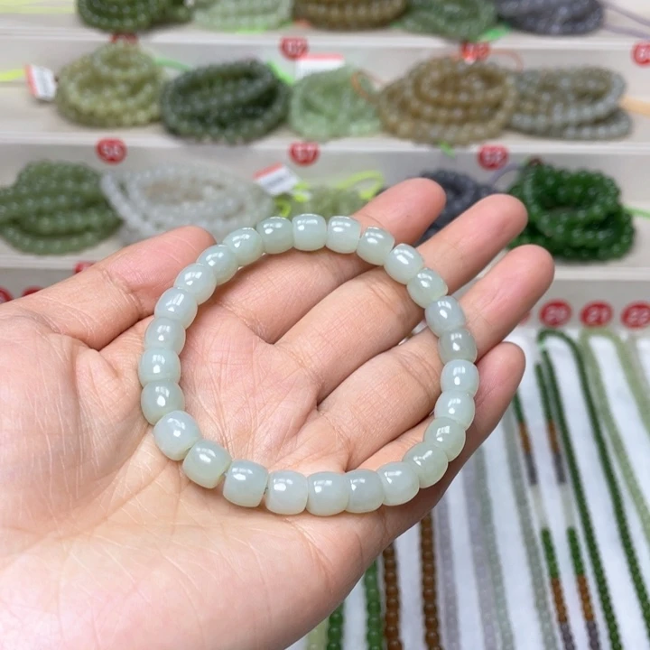 和田玉手链未镶嵌8mm