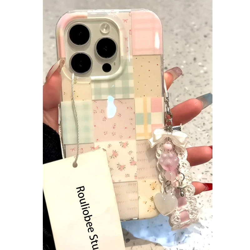 拼接芭蕾适用苹果16promax手机保护壳iphone14pro新款13高级感12