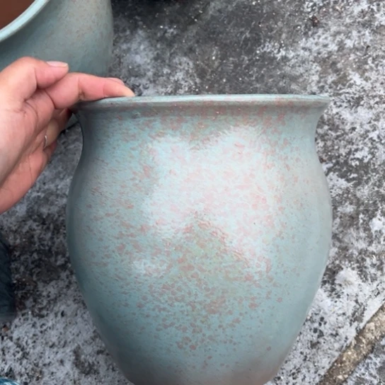 红陶口21高24瑕疵