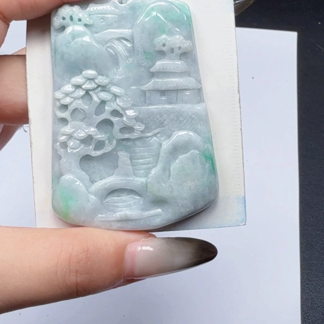 翡翠未镶嵌挂件翡翠