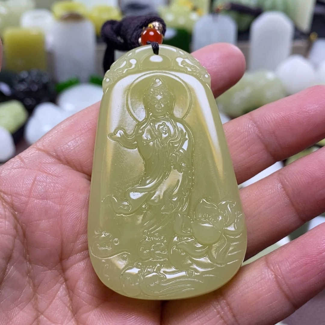 和田玉未镶嵌颈饰