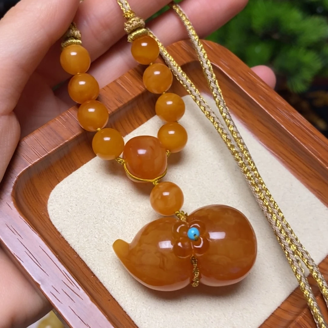 【闪购商品】蜜蜡颈饰未镶嵌项链
