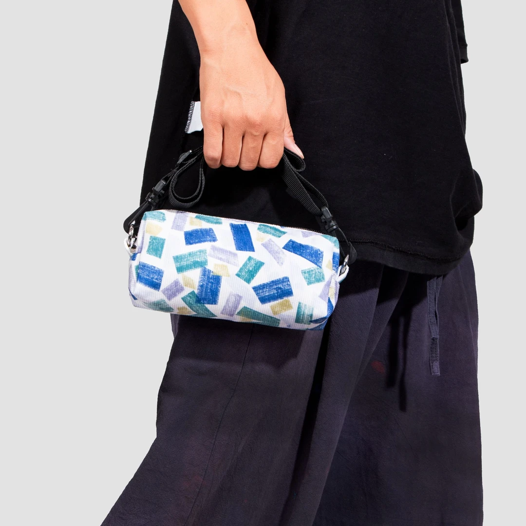 无则艺原创小众文艺百搭单撞色个性肩斜挎笔袋南方手机包