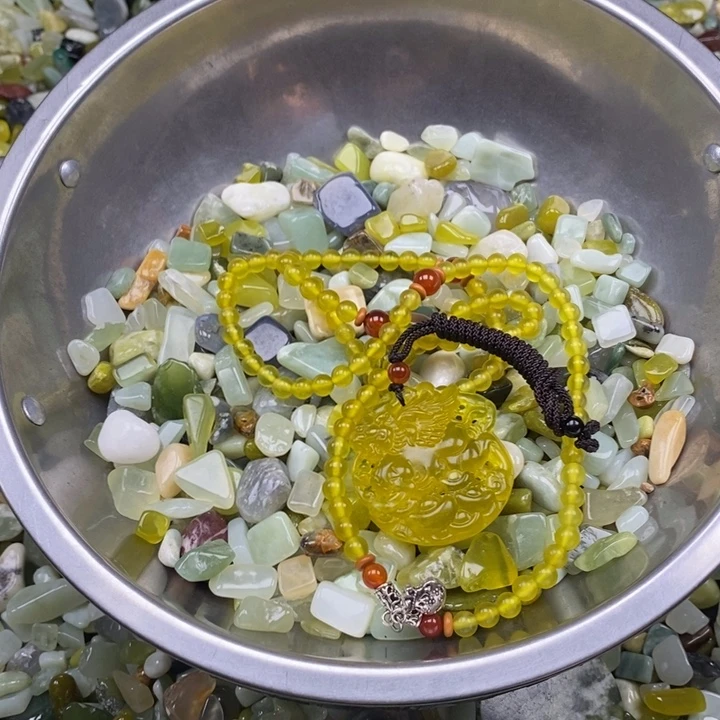 蛇纹石玉未镶嵌鱼缸石