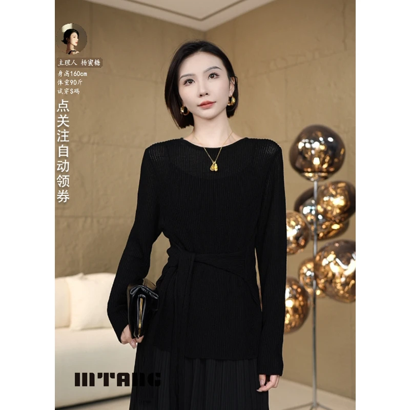【骨感视觉】2025春款MTANG蜜糖女士新款毛织上衣204