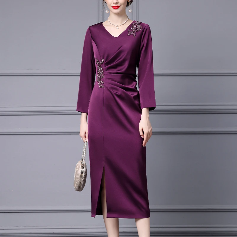 喜婆婆婚宴装嫁女儿新娘妈妈礼服儿子结婚高贵年轻款婚礼母亲衣服