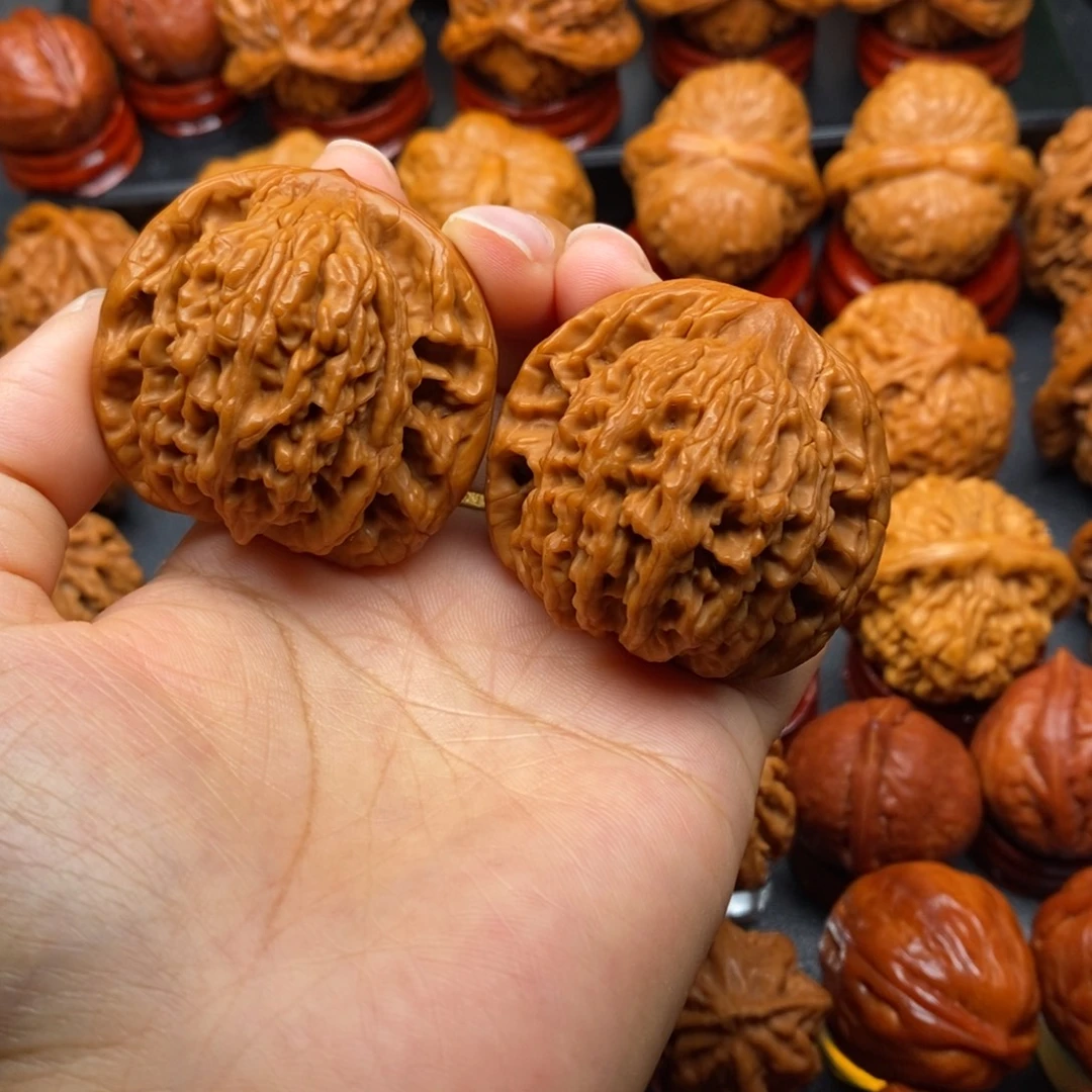 把件文玩核桃44虎头