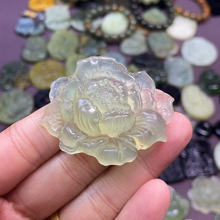 蛇纹石玉合金手链
