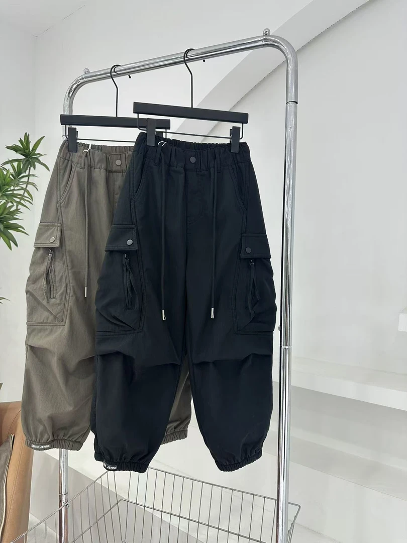 冬装儿童加绒裤子男童纯棉宽松工装裤中大童休闲运动长裤韩版童装