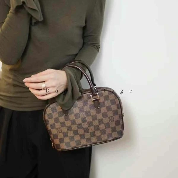大吉中古/LV棋盘格苹果手提包