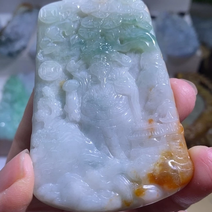 【闪购商品】颈饰未镶嵌翡翠财神