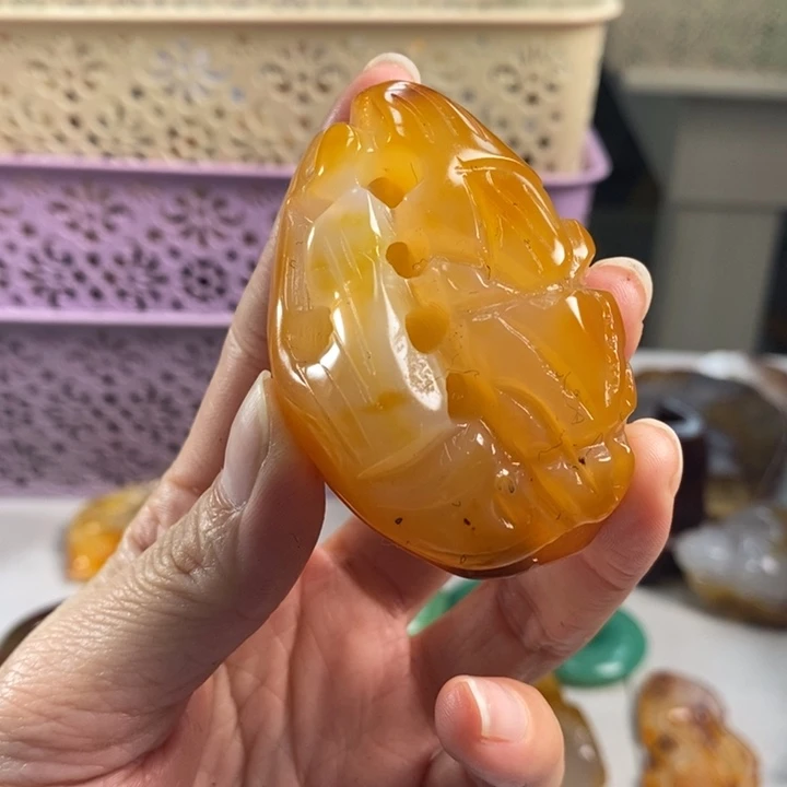 玛瑙/玉髓吊坠(不含链)未镶嵌