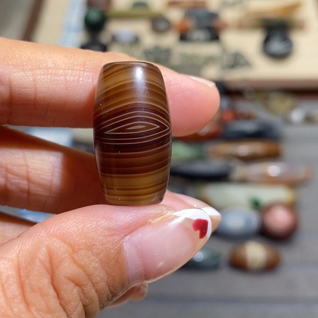 萌***子玛瑙/玉髓未镶嵌手链