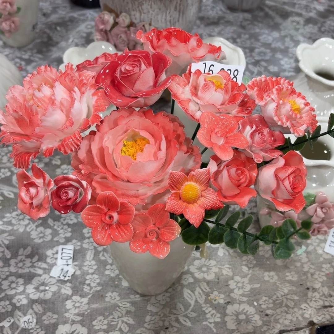 1638 陶瓷花满20元发货，退款的拉黑