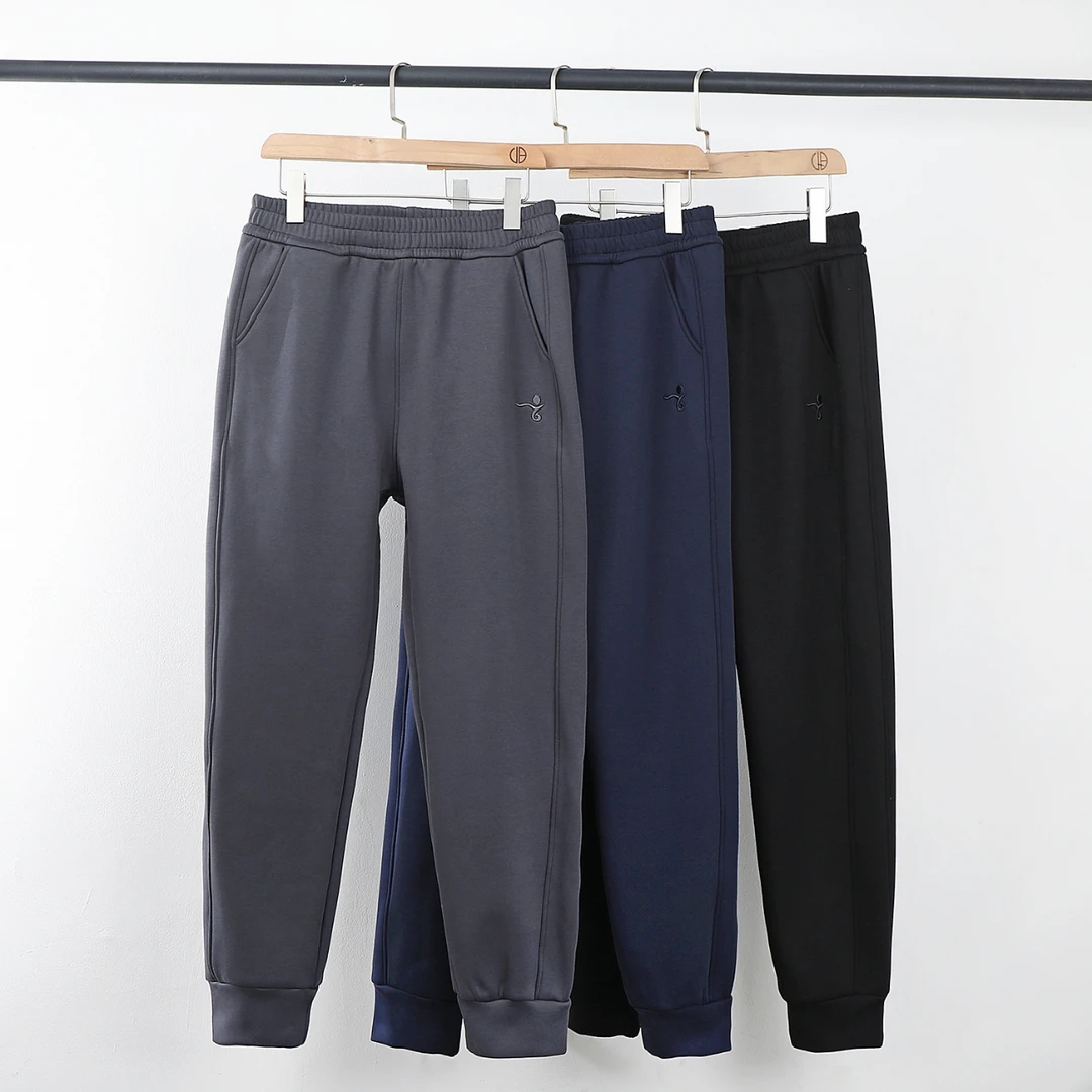 5宝丽瑶（短款）拼接加绒卫裤（收口）