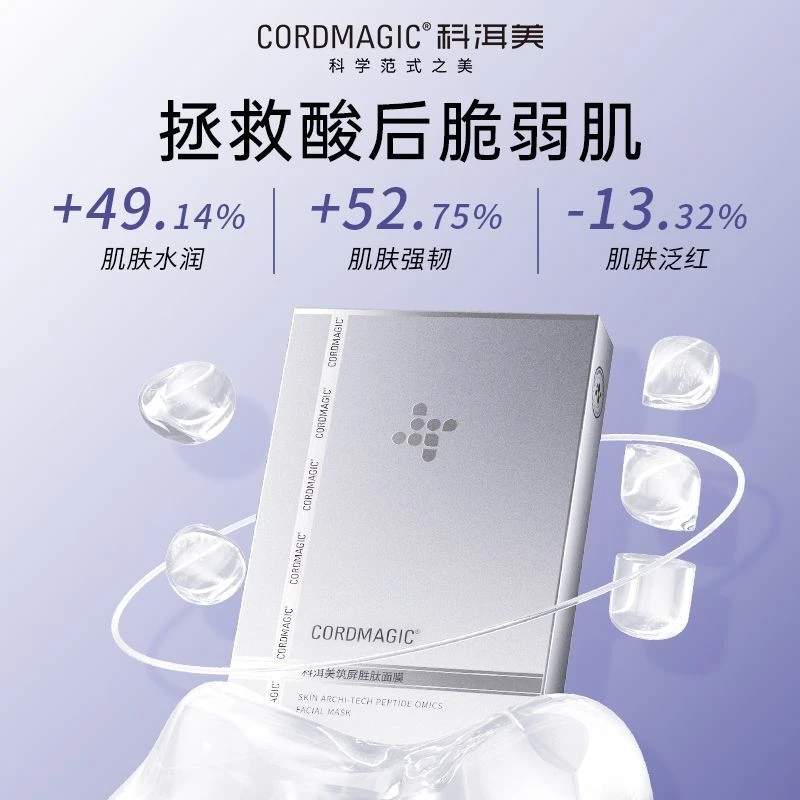 【到手6盒】科洱美筑屏胜肽贴片面膜补水保湿温和舒缓面部护肤品