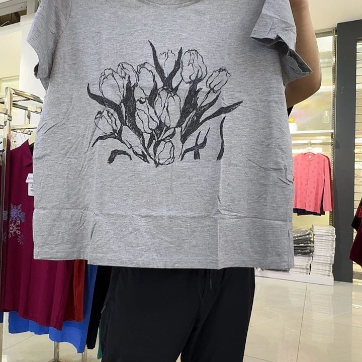 7229女士半袖灰色175b