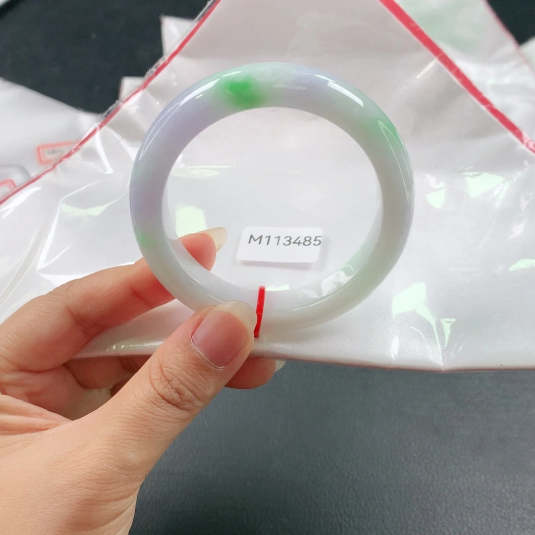 未镶嵌手镯翡翠春彩03