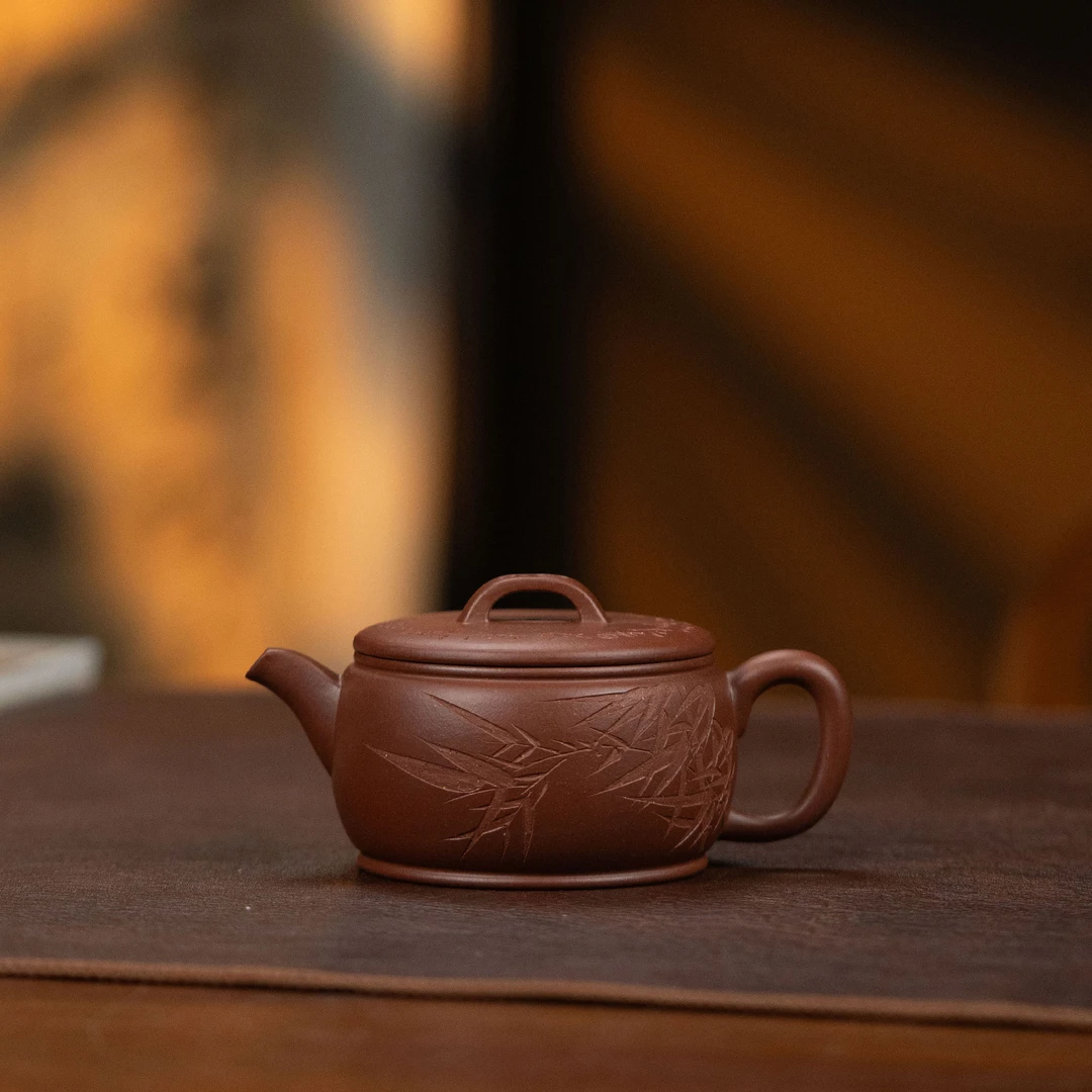 【彭南科专属 | 篁语·汉瓦】宜兴紫砂壶原矿底槽清160cc手工制非遗