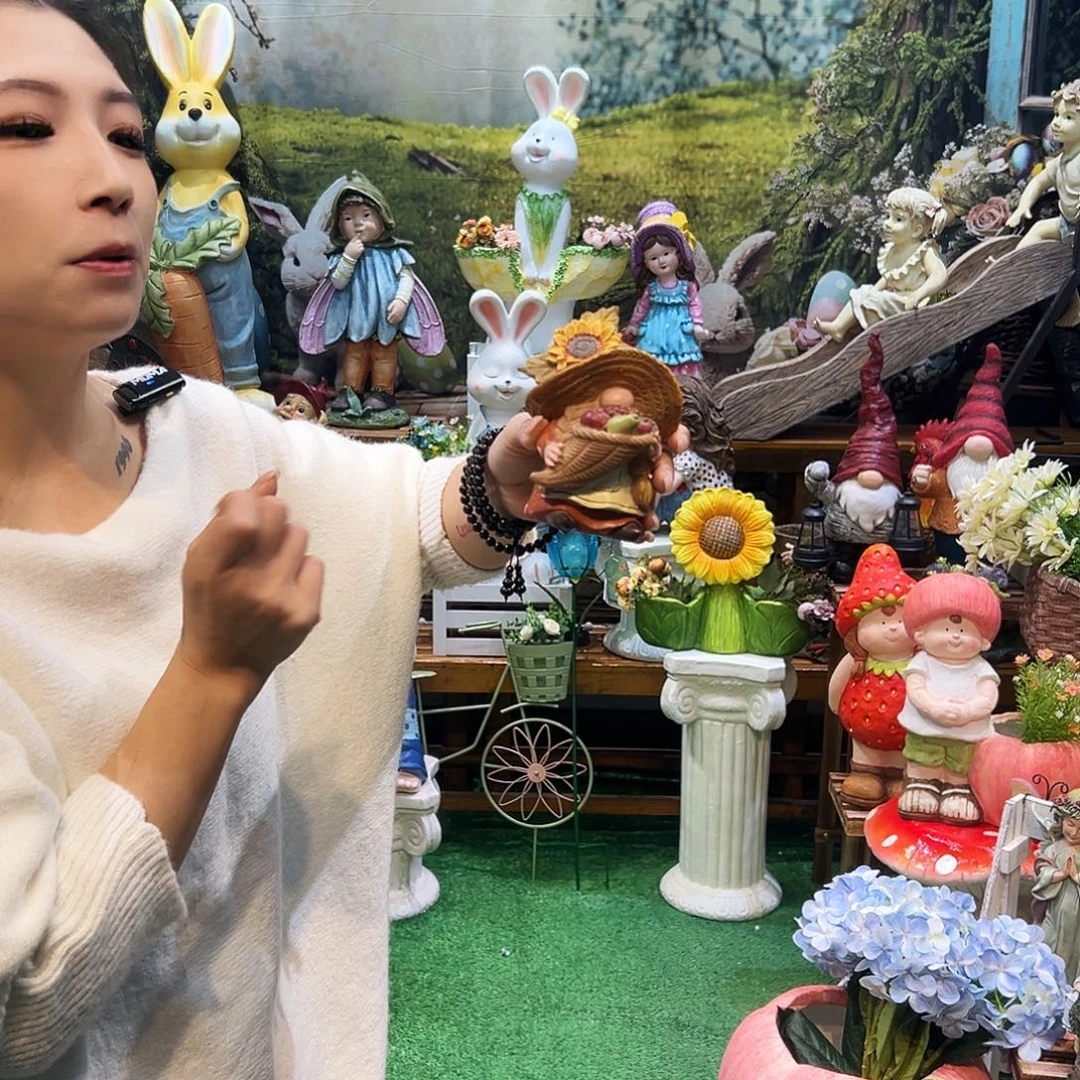 花园摆件红红火火