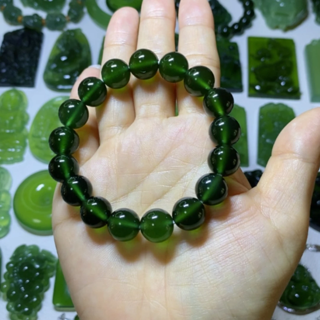 【闪购商品】未镶嵌蛇纹石玉手链关*