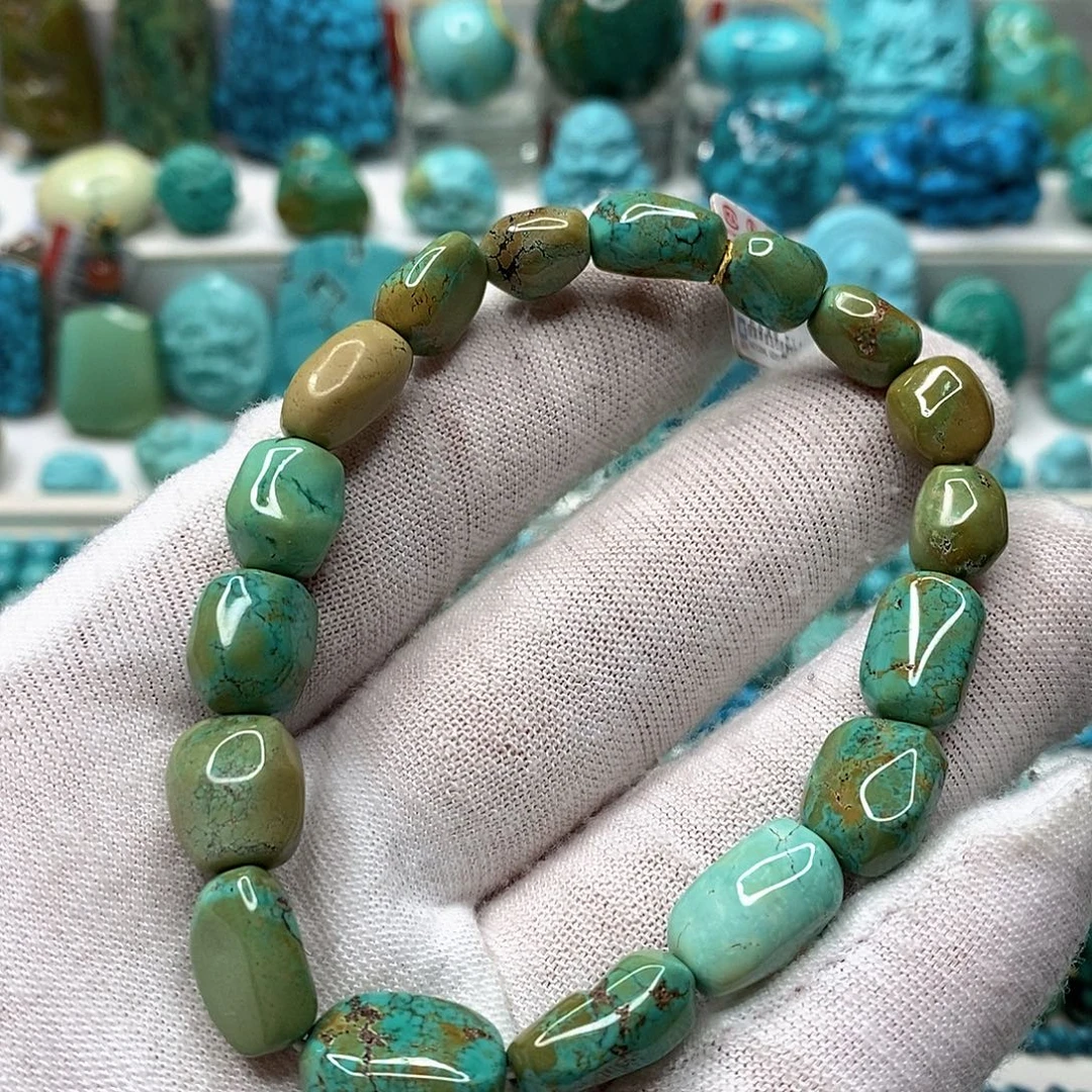 绿松石未镶嵌天然原矿 地大质检