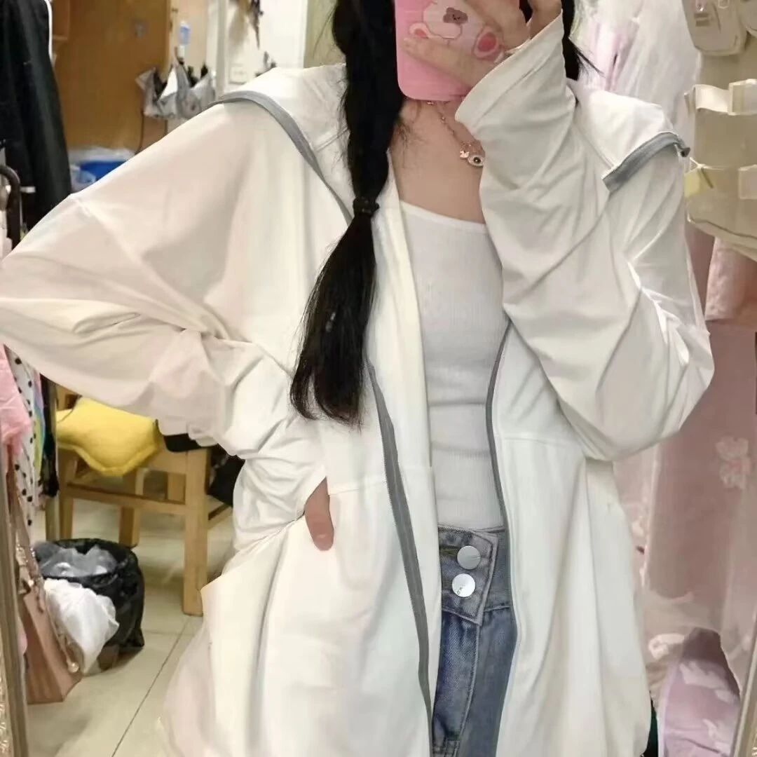 冰丝防晒衣女款夏季薄外套2025新款防紫外线户外透气防晒衫
