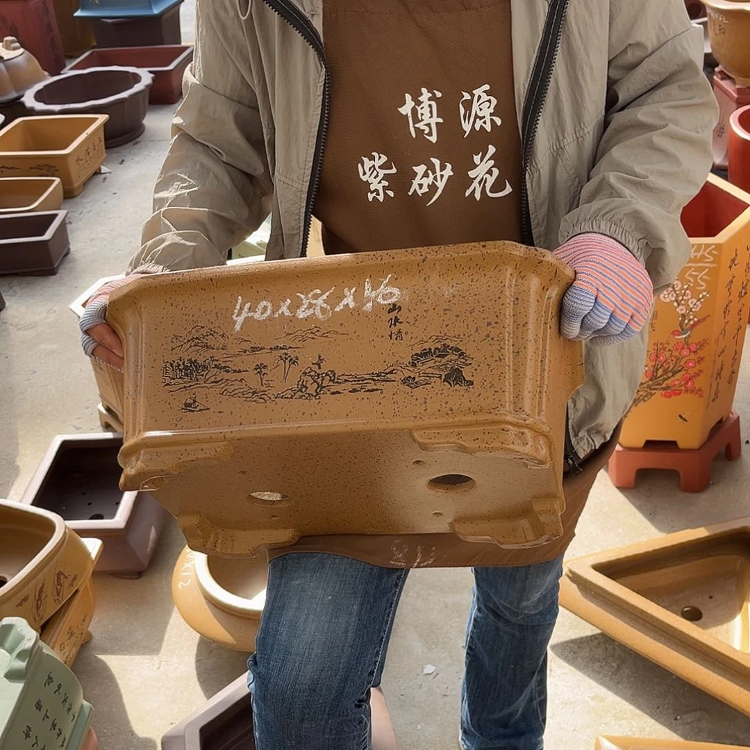 紫砂花盆盆景艺术