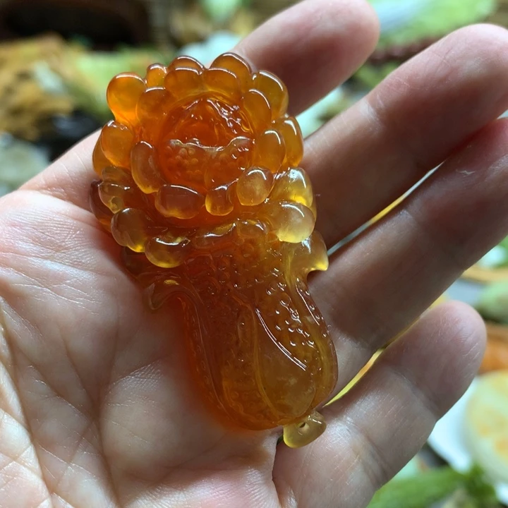 未镶嵌蛇纹石玉手把