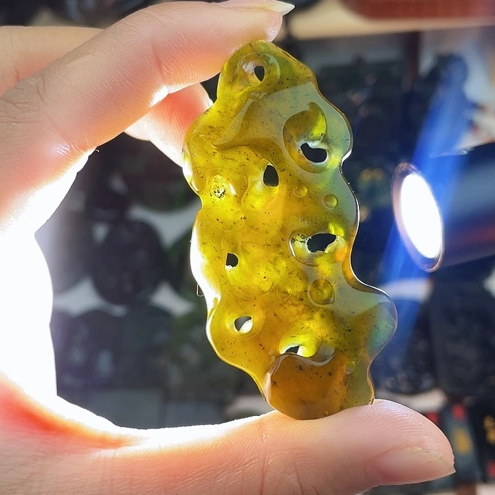 未镶嵌蛇纹石玉手串泰山玉时来运转