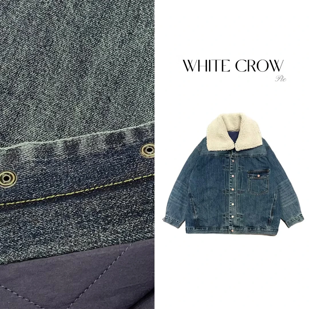 [牛仔棉服]  冬季潮流穿搭毛毛领牛仔棉服7566百搭宽松时尚