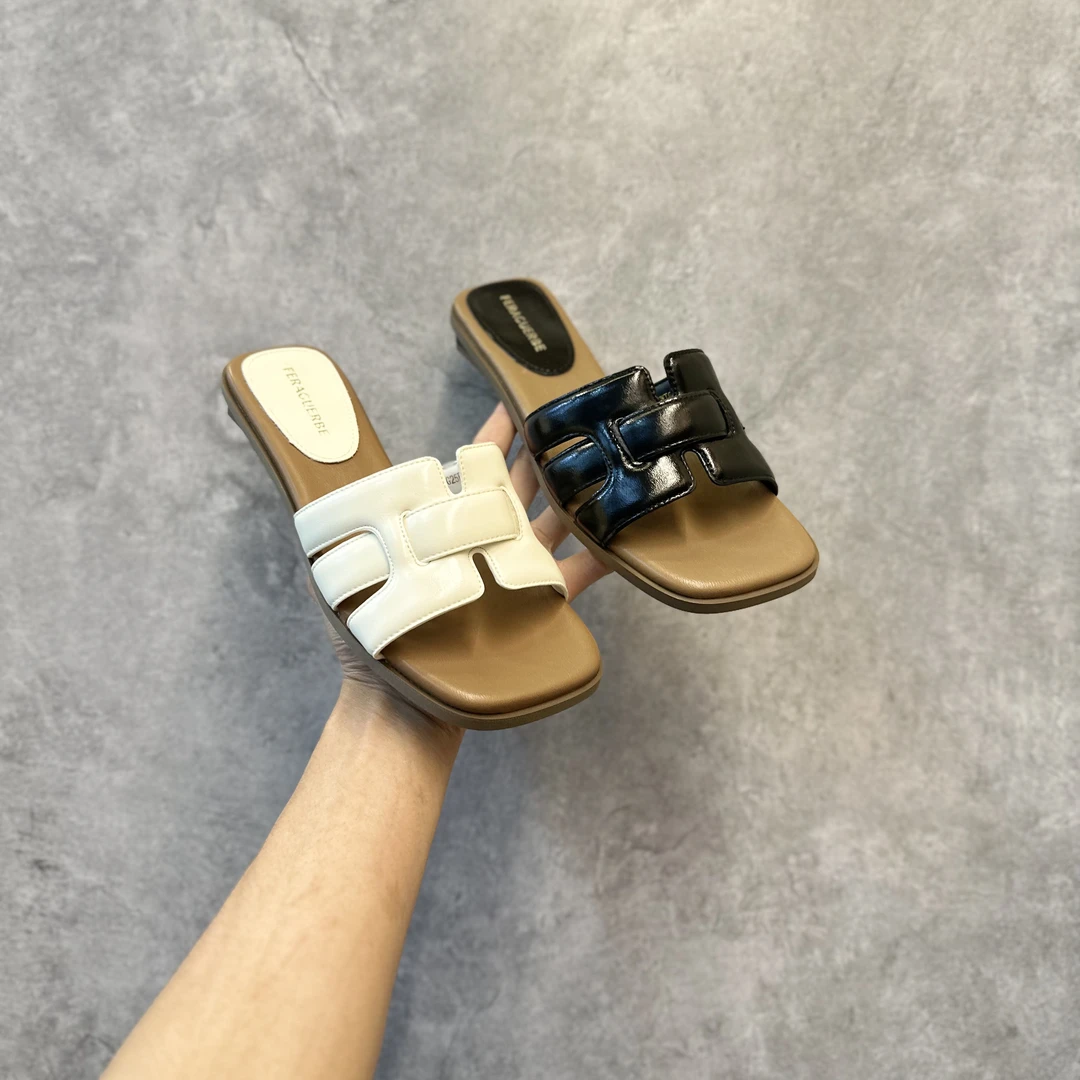 2025大爆款特惠引流广州鞋 网红气质平底编织拖鞋巨巨巨舒服百搭